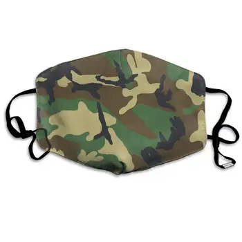 

Face Masks Anti-Dust Mouth Cover Awesome Green Camo Washable And Reusable Mask Warm Windproof For Women Men Boys Girls Kids