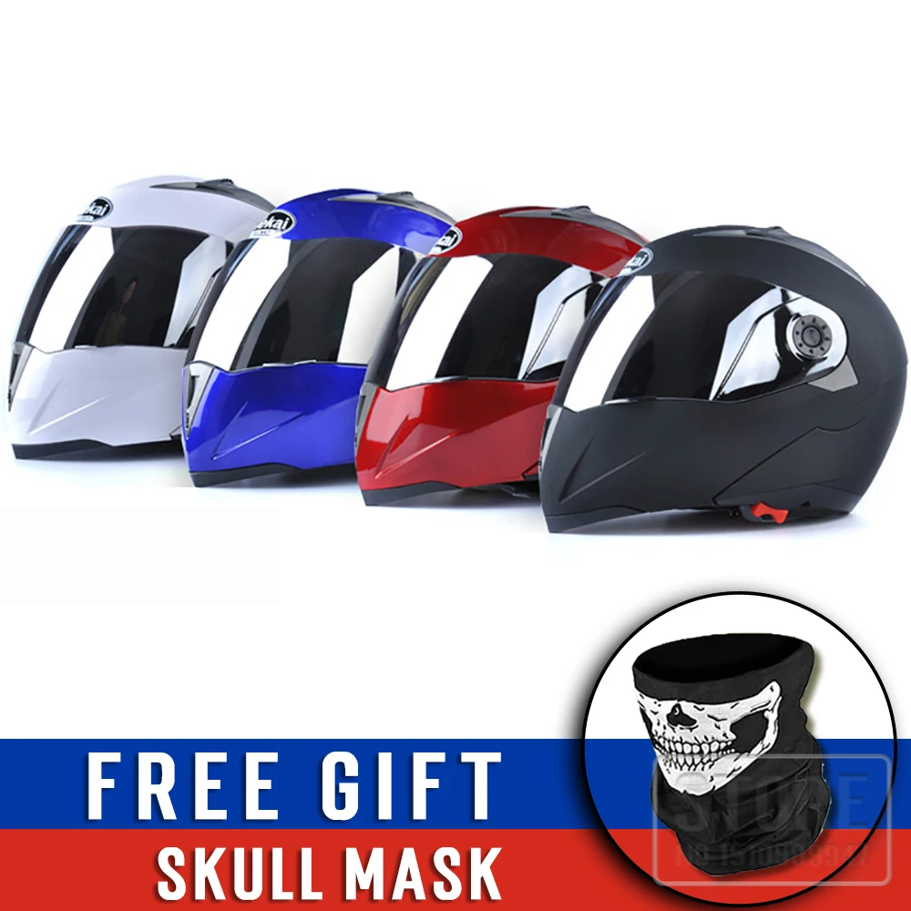 Motorcycle Helmets Sliver visor motorbicycle Flip Up helmet
