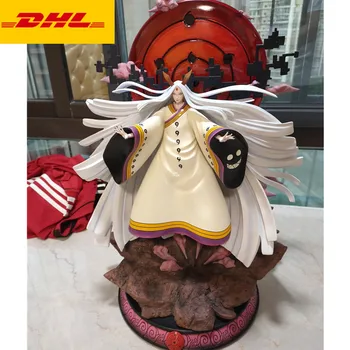 

20" Naruto Statue Ootutuki Kaguya Bust Ghost Full-Length Portrait LED Original Version GK Action Figure Toy BOX 50CM X429