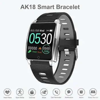 

AK18 Smart Band Heart Rate Blood Pressure Monitor IP67 Waterproof Single-Touch 180MAH Calorie Multi-function Sport Bracelet