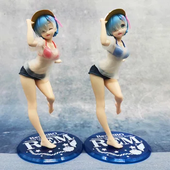 

NEW Anime Girls Figure Re:Life in a different world from Zero Swimsuit Rem Ram PVC Action Figure Model Toys Gifts 23CM