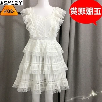 

Hollow Out Casual Women Blouse V Neck Flare Long Sleeve High Waist Patchwork Ruffles Shirt Female Spring Clothing