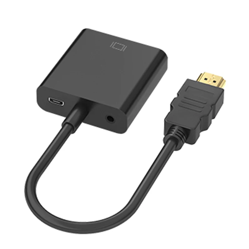 Audio Power Supply BKSCY адаптер hdmi-vga Мужской конвертер с разъемом адаптер 1080P цифровой аналоговый видео аудио для PS4 ТВ ПК ноутбук - Цвет: Audio Power Supply