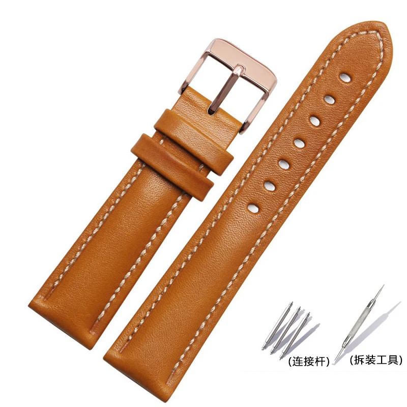 Классический ремешок для часов общего назначения, ремешок для часов, модный брендовый ремешок, 18 мм, 20 мм, 21 мм, 22 мм, браслет из натуральной кожи