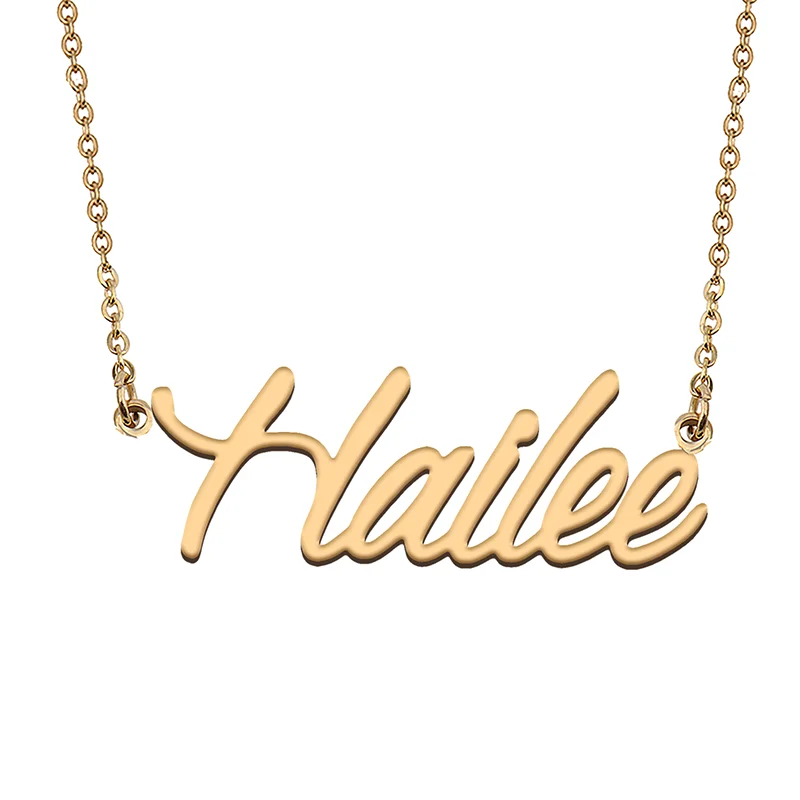 

Hailee Custom Name Necklace Customized Pendant Choker Personalized Jewelry Gift for Women Girls Friend Christmas Present