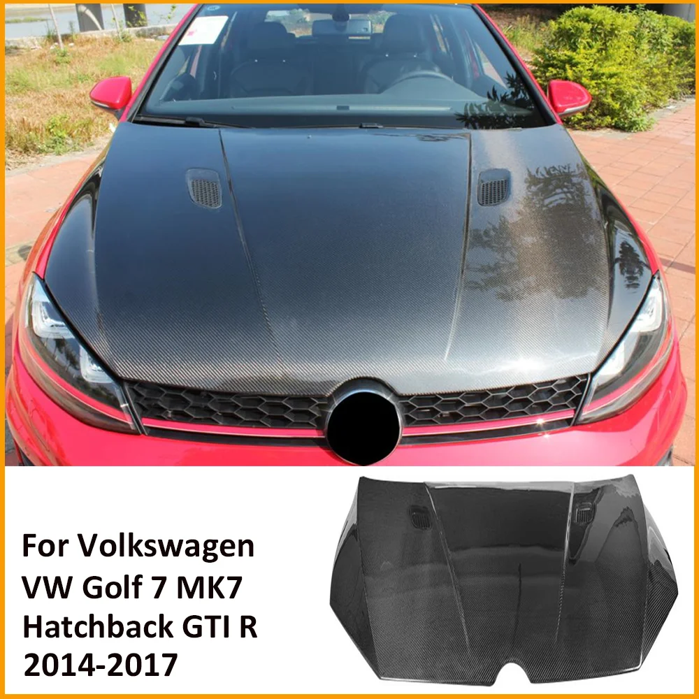 Передняя крышка капота двигателя из углеродного волокна для Volkswagen VW Golf 7 VII MK7