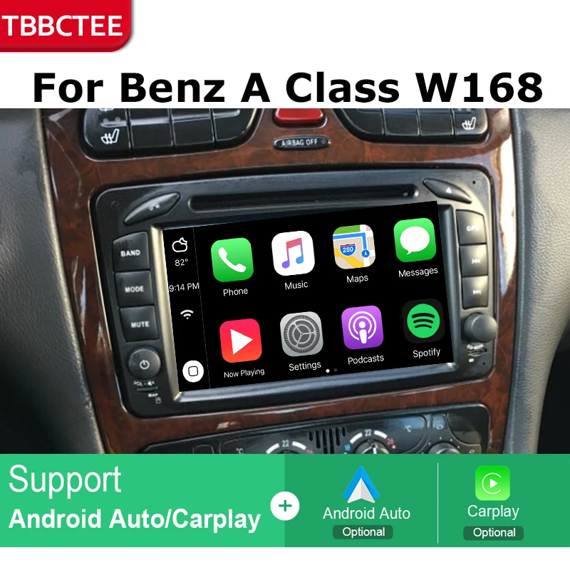2 Din Android радио, Bluetooth, GPS навигация wifi стерео видео для Mercedes Benz A Class W168 1997~ 2004 автомобильный мультимедийный плеер