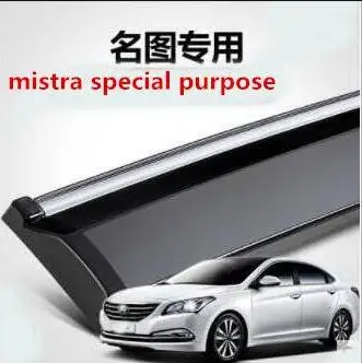 Темно-серый Для hyundai elantra vent козырек verna vent козырек avante mistra специальный автомобиль окно дождь брови - Цвет: Темно-серый