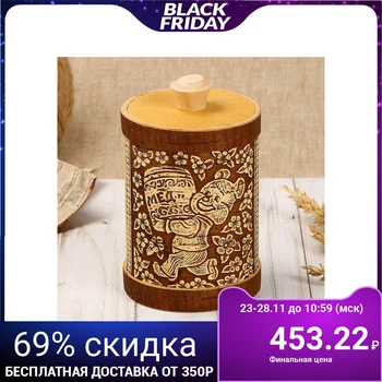 

Canteen "Mishka", 8 × 8 × 12 cm, birch bark 616111