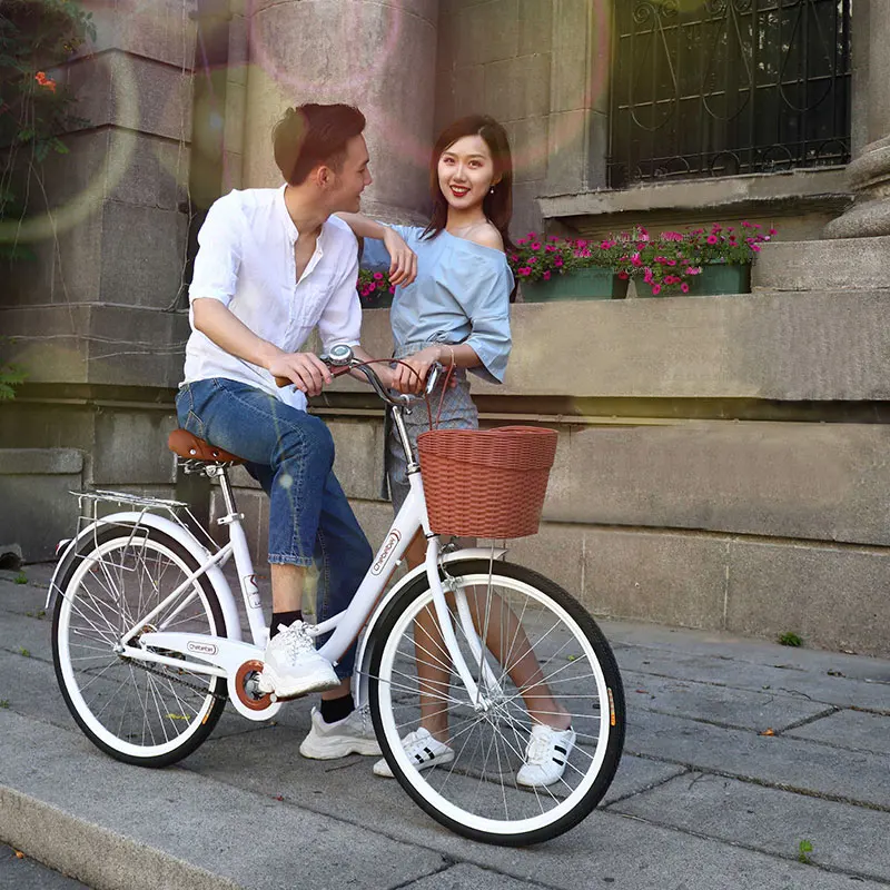 Road Bike 24 inch Travel Commuter Retro Adult Lightweight Lady Student Utility Bicycle 2019 New Hot Sale