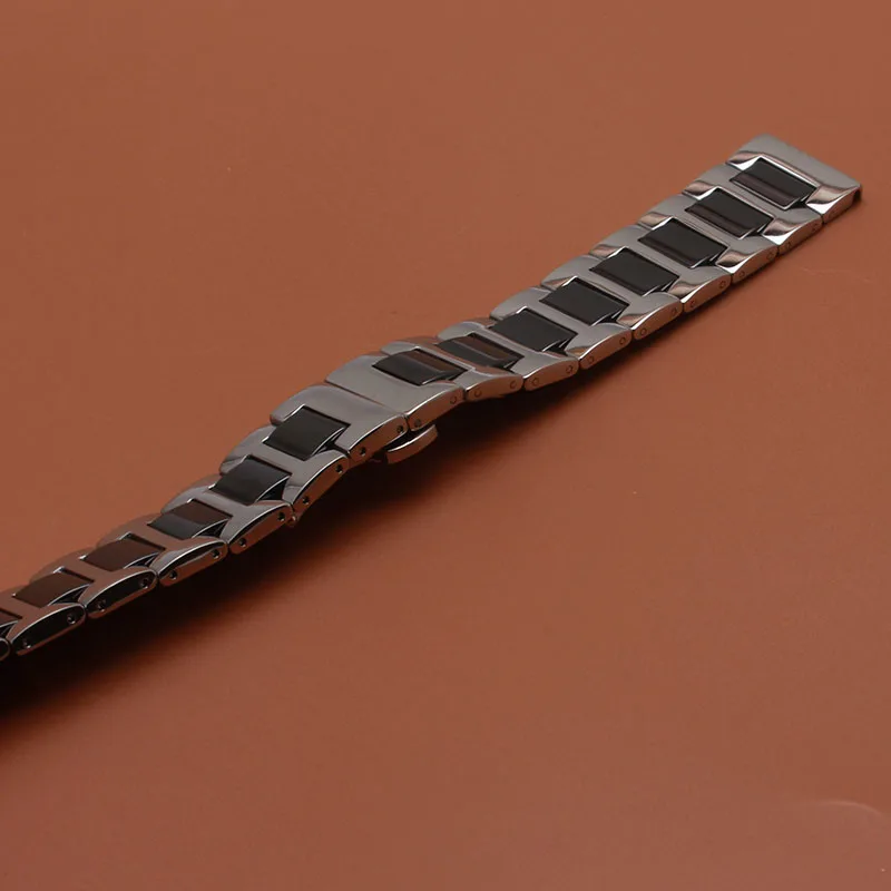 Керамика с нержавеющей сталью ремешки для часов 14mm16mm 18 мм/20 мм/22 ремешок для часов, мм 306L стальной ремешок для наручных часов высокие качественные ремешки для ручных часов