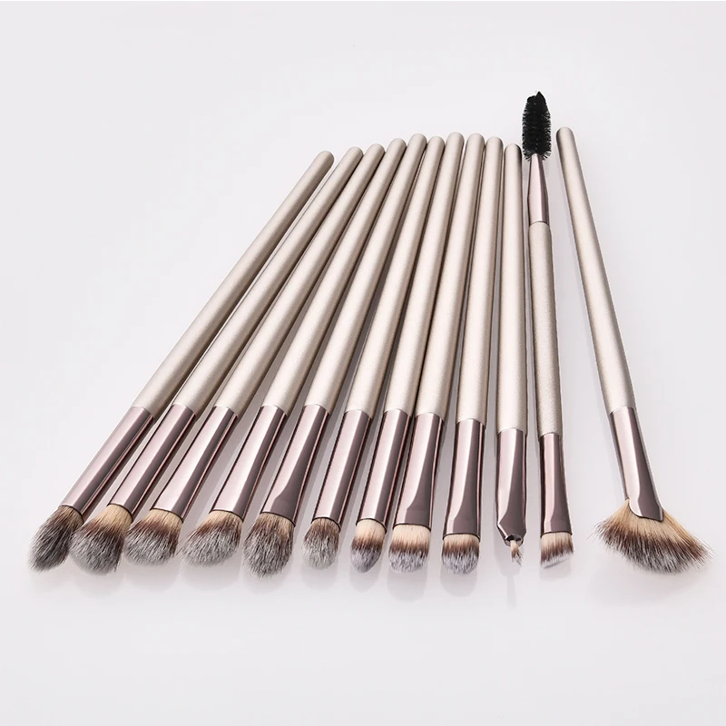 

12 Pcs/lot Makeup Brushes Set Eye Shadow Blending Eyeliner Eyelash Eyebrow Brush for Makeup Beauty Tools Cosmetic Make up Brush
