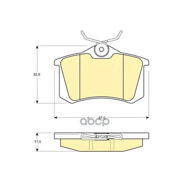 Колодки Тормозные Audi 96-/Citroen 99-/Renault 98-/Peugeot 00-/Vw 95- Задние Girling 6113301 Girling арт. 6113301
