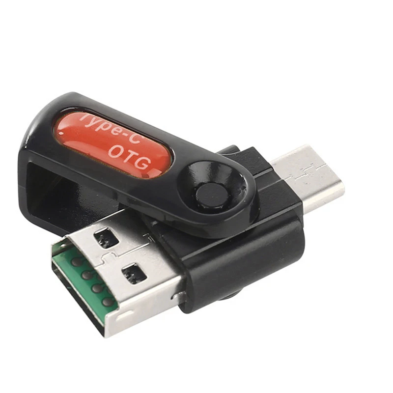 Red Sd-карта тип-c мини USB2.0 кард-ридер телефон аудио ридер портативный автомобильный OTG кард-ридер ND998 - Цвет: Red