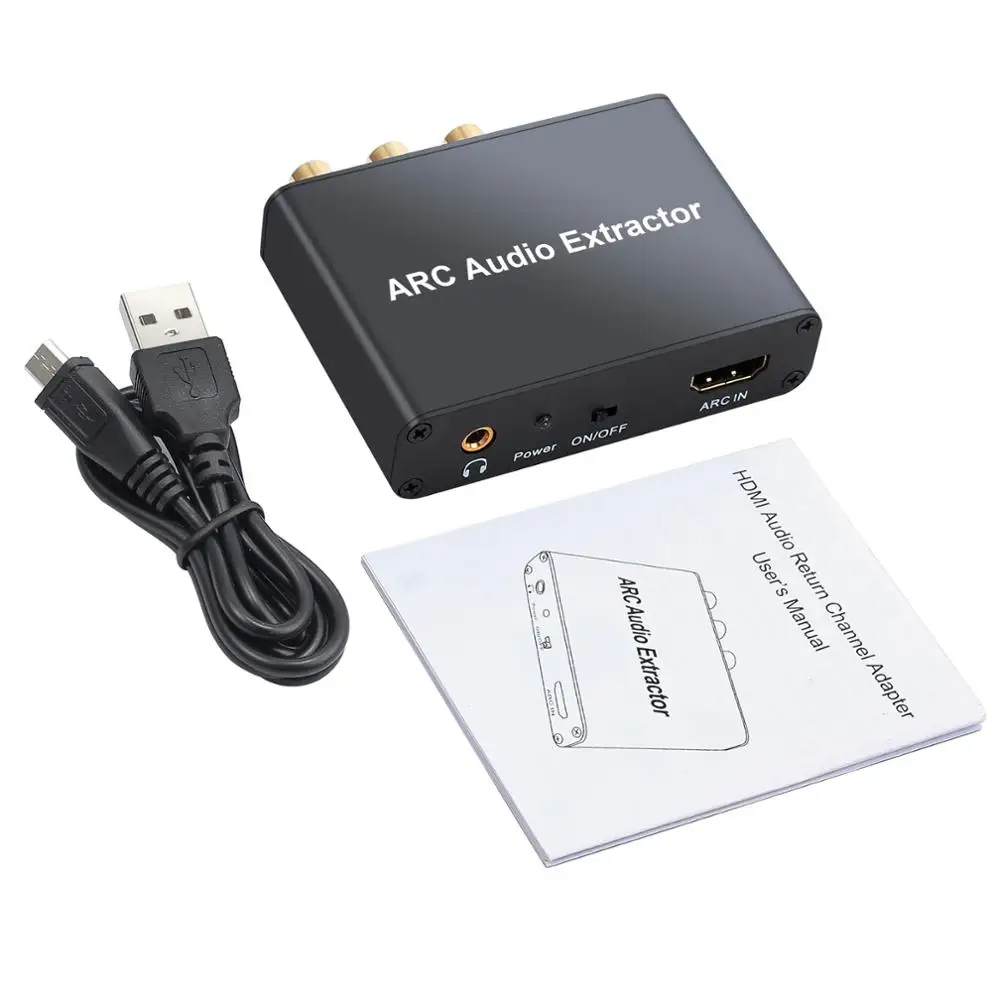 Neoteck алюминиевый ЦАП HDMI аудио экстрактор 5 1 ARC SPDIF коаксиальный RCA 3 мм выход