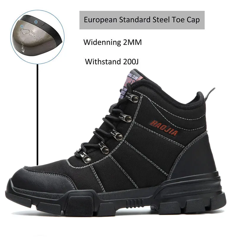 SUADEEX Мужская защитная обувь со стальным носком рабочая обувь защитная обувь для строительства водонепроницаемые рабочие военные ботинки для мужчин 37-46