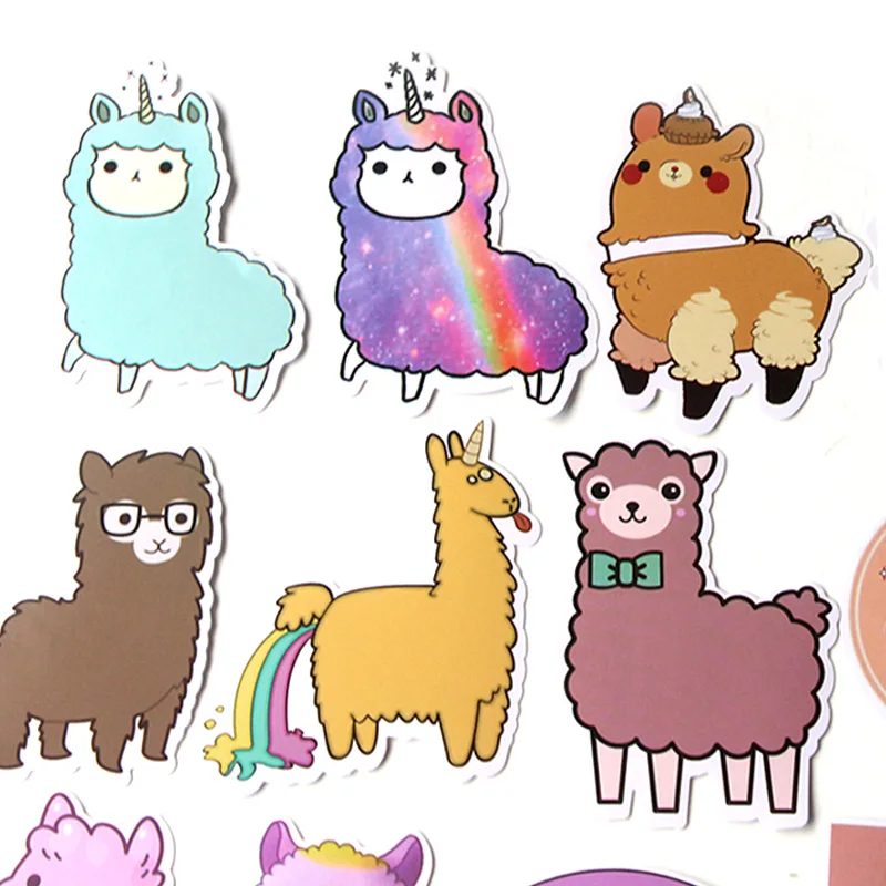 CA268, 20 шт./набор компл./лот наклейки Alpaca Ноутбук Автомобильное DIY граффити скейтборд ноутбук значок мотоциклетные сумки для багажа аксессуары