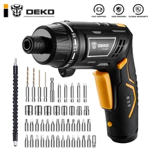 DEKO DCS3.6DU2 Беспроводная электрическая отвертка аккумуляторная батарея отвертка Вращающаяся ручка светодиодный фонарь бытовой DIY