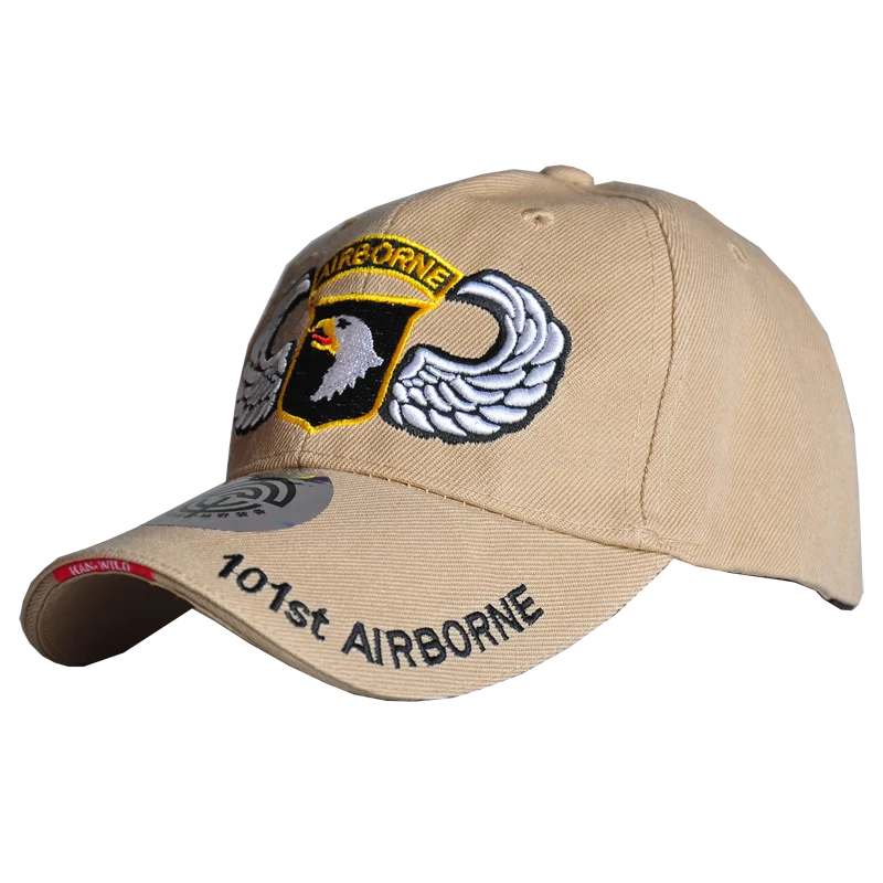 HAN WILD 101 Airborne Division шапки бейсбольная кепка хлопок Snapback теннисная Кепка s Уличная Кепка Регулируемая унисекс Спортивная Кепка s - Цвет: Хаки