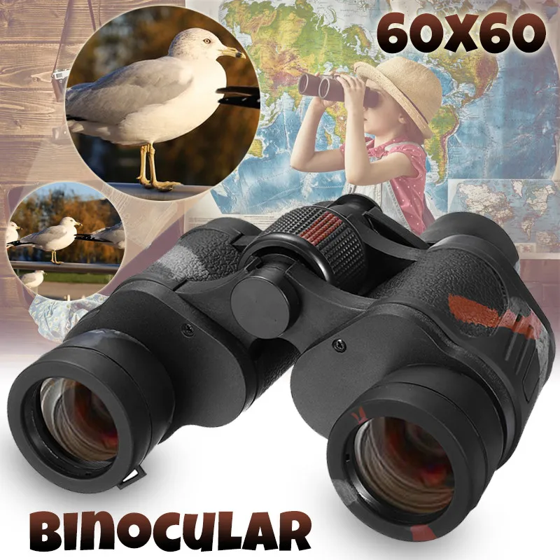 60x60 Telescope Folding Binoculars High Definition Night Vision For Outdoor Bird Watching Travelling Hunting Camping 1000M