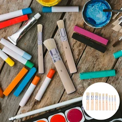 3 set/9pcs DIY Art Crafts Paint Brush Wooden Handle Stencil Brush