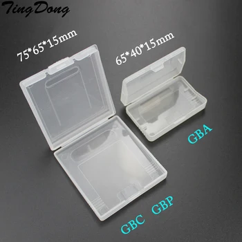 

TingDong 20pcs clear plastic cases for Nintendo GBC GBP & For gameboy Advance GBA SP GBM GBA Games Card Cartridge box