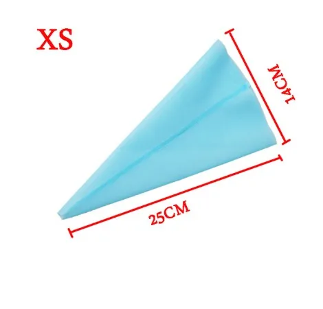 Горячая Новинка 1 шт. кондитерский мешок силиконовый кондитерский мешок для обледенения Крем кондитерский мешок насадка DIY украшения торта инструменты для украшения выпечки Dropshi - Цвет: Blue XS