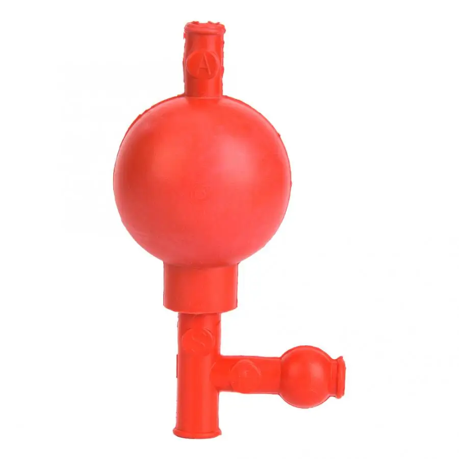 High Qualiy Lab Rubber Suction Bulb Safe Quantitative Pipette Ball with 3 Openings Red Woodworking tool parts