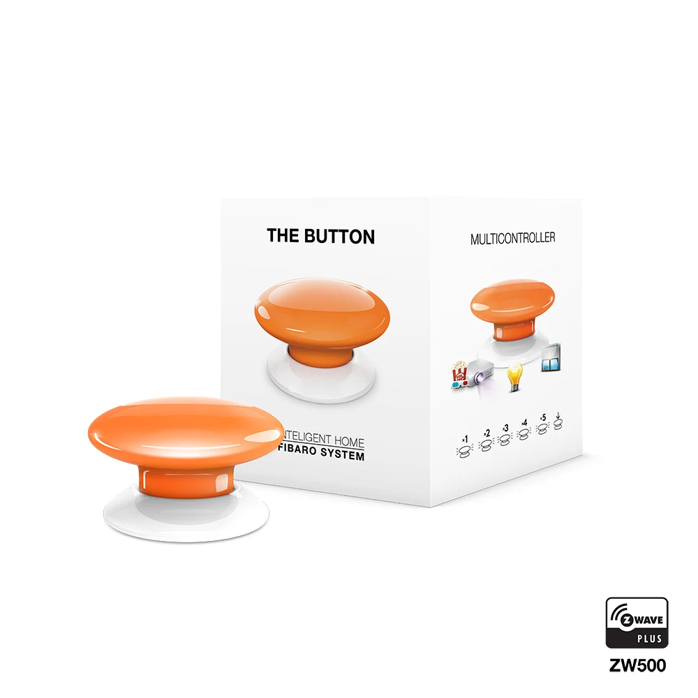 FIBARO Кнопка FGPB 101 1 8 шесть предварительно запрограммированных сцен цветов Zwave