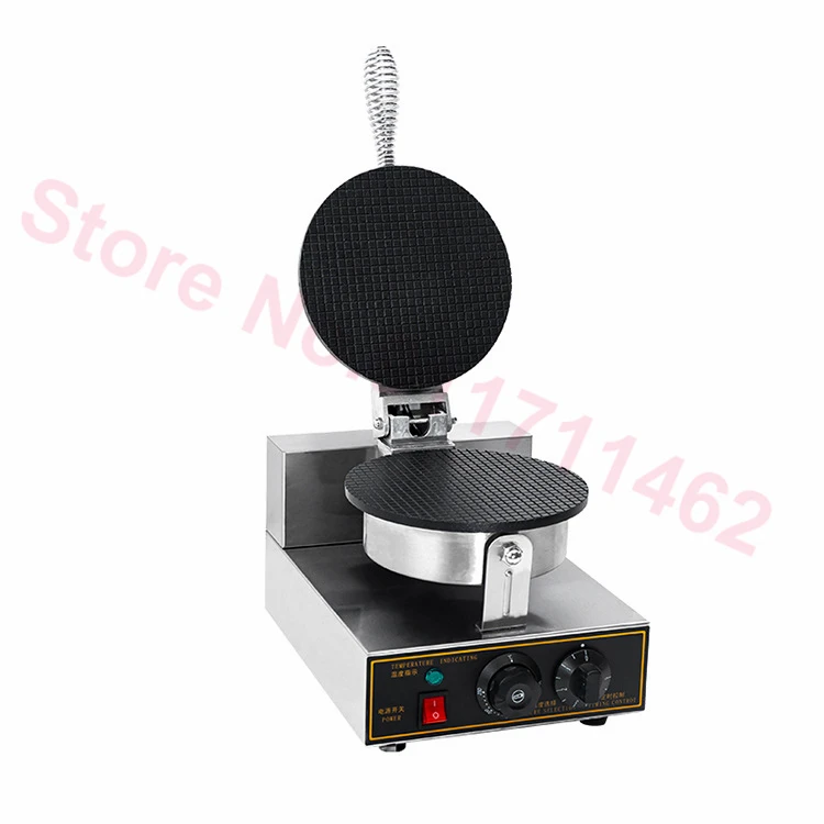 1200W Commercial Electric Ice Cream Cone Maker Waffle Cones Bowls Maker Nonstick Coating Crispy Eggs Omelet Mold