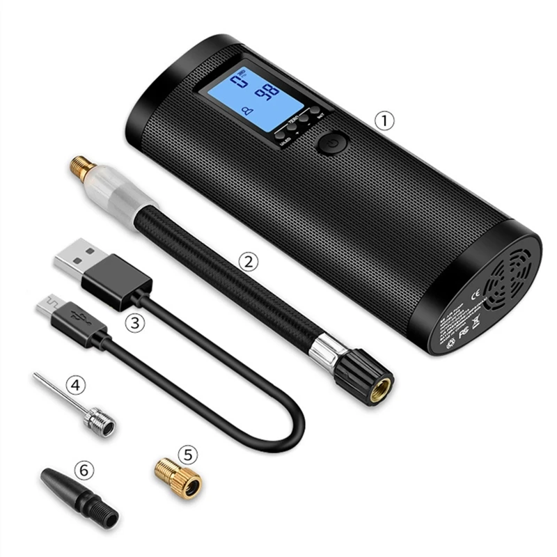 Bomba de ar Compressor de ar Carregamento sem Fio de Monitoramento de Pressão dos Pneus do Carro Display Digital Inteligente Rápido 2000 Mah 15 Rápido Carregamento Sem Fio de Monitoramento de Pressão Dos Pneus Do Carro