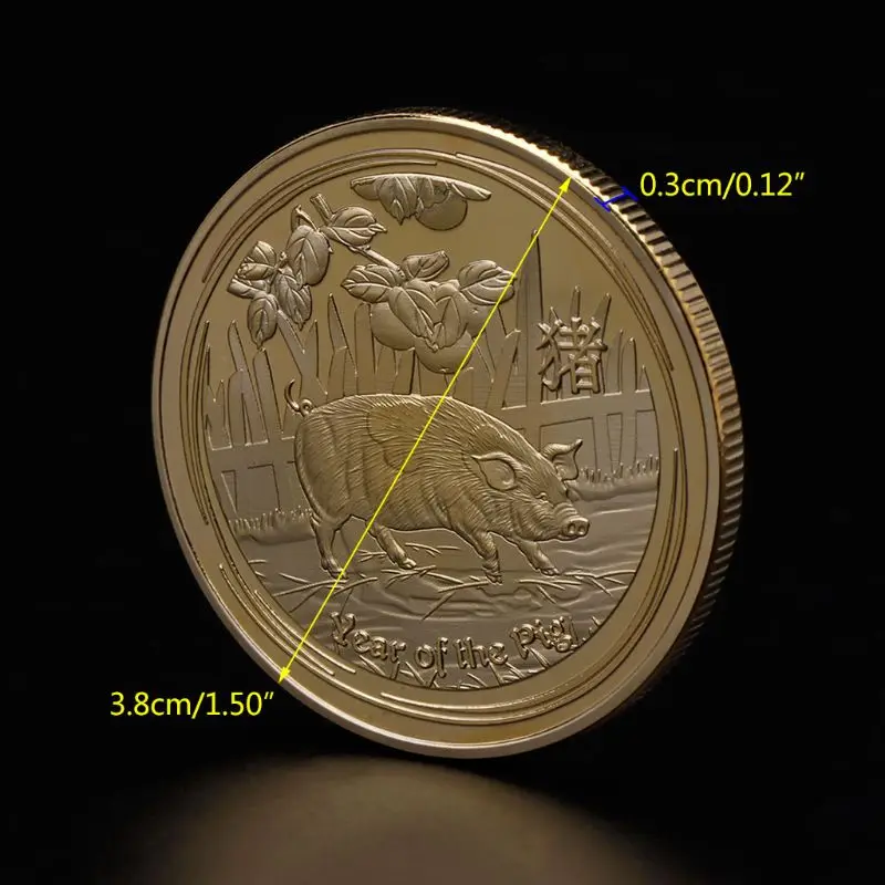 Памятная монета 2019 коллекция на годовщину свиньи коллекционные монеты с