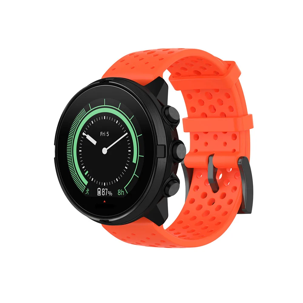 Breathable Silicone Sport Watch Strap - 24mm