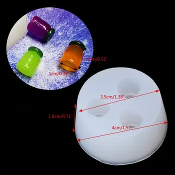 

Mini Jam Jar Bottle Pendant UV Resin Casting Mold Silicone Mold Jewelry Making