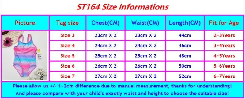 New Kids& Baby Girls Swimsuit 2~16Y Girls Swimwear Children one piece Cartoon Swimwear High quality Kids Beach wear- 9021MIX