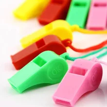 Цветной свисток для рта, пластиковый свисток для детей, игрушечный свисток разных цветов