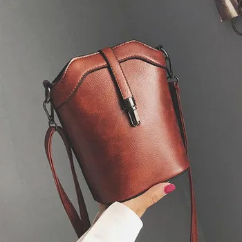 

Simple PU Leather Handbags With Round Handle For Women 2020 New Summer Crossbody Bags Female Travel Messenger Shoulder Bag bolsa