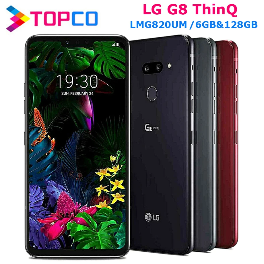 

LG G8 ThinQ LMG820UM Original Unlocked LTE Android Phone AT&T Snapdragon 855 Octa Core 6.1" 6GB&128GB 16MP&12MP Fingerprint NFC