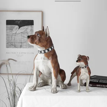 

Creative Home Crafts European Retro Resin Dog Office Ornaments Animal Model Statue Home Living Room Soft Outfit Craft Decoration
