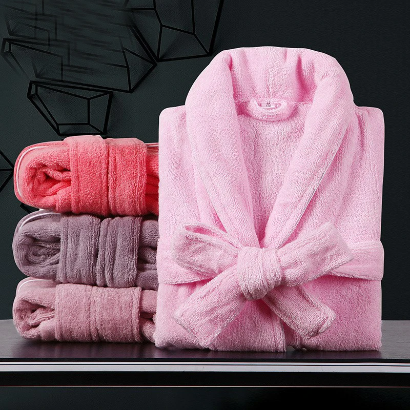 Cotton Toweling Terry Robe Kids Sleepwear Robe Cotton Bathrobe Kids Cartoon Robe Boy&Girls Hooded Winter Warm Bathrobe Soft Sleeprobe Kids Casual Homewear