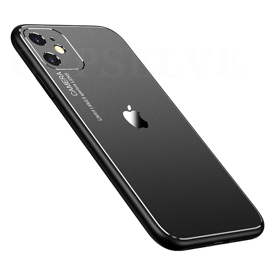 iphone 13 pro max cover Aluminum Metal Shockproof Phone Cases Coque For iPhone 13 12 11 Pro XS Max Mini XR X 6 6S 7 8 Plus Cover Square PC Hard Fundas 13 pro max cases