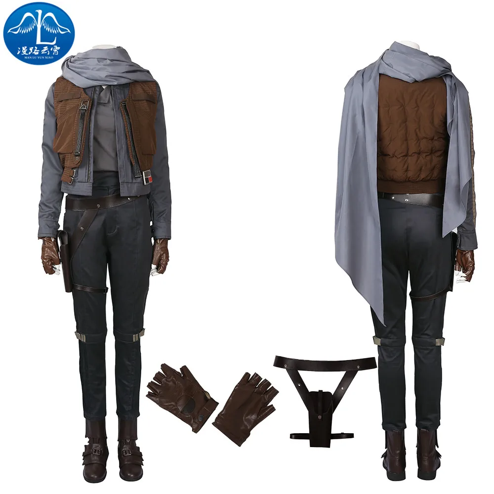 Манлуюньсяо Jyn Erso Косплей Звездные Войны Изгой Один Helloween костюм для женщин