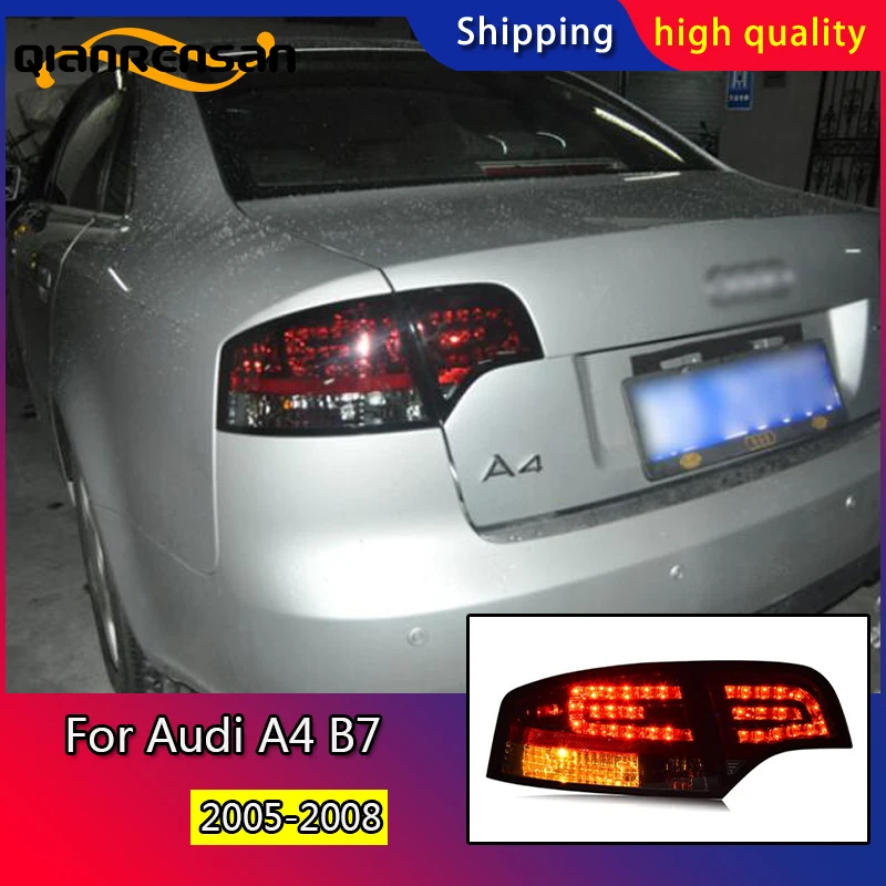 

Car Styling tail lights for Audi A4 B7 taillights LED 2005-2008 Tail Lamp rear trunk lamp cover drl+signal+brake+reverse
