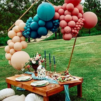 

DIY Retro Pink Balloons Arch Baby Shower Latex 5/10/18inch Global Balloon Garland Decor Anniversaire Baby Shower Party Decor