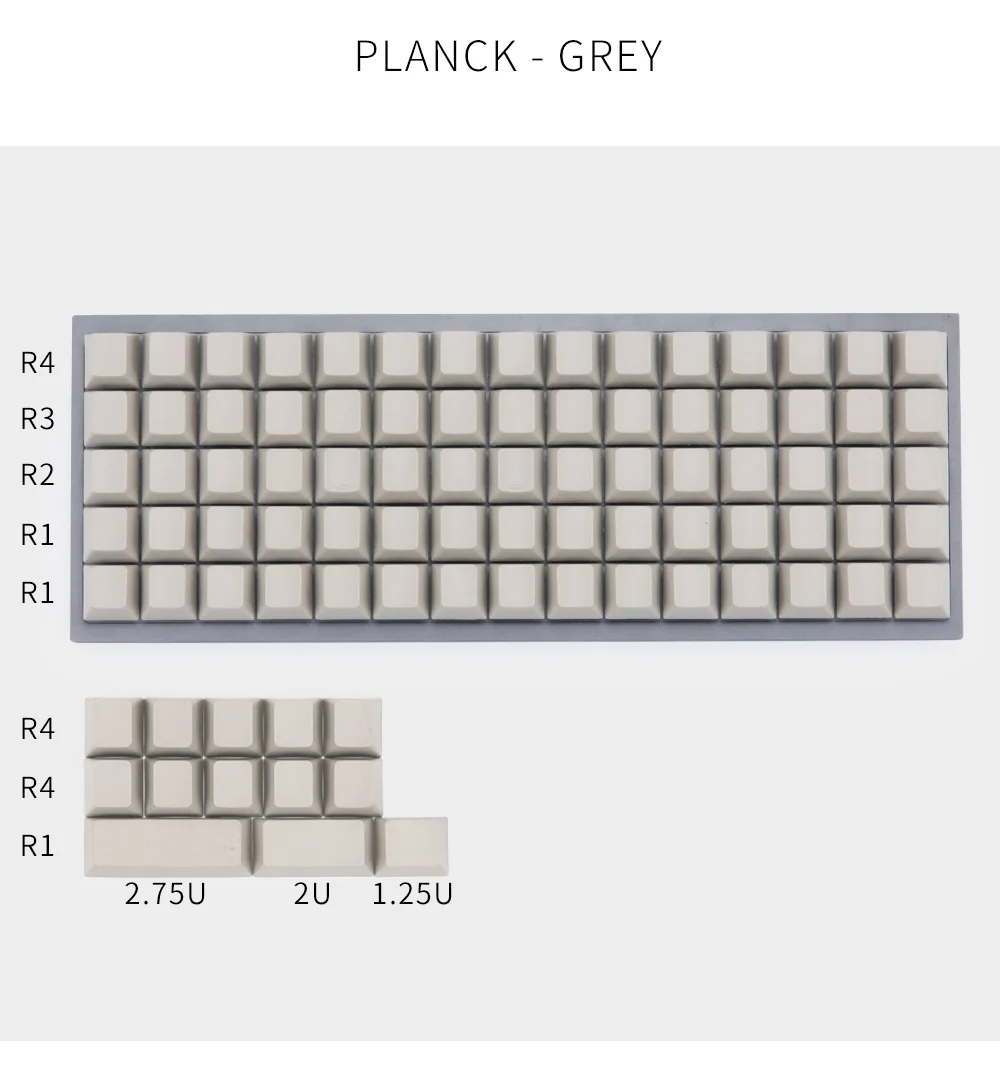 Planck keycaps пустые вишневые профильные ключи для Механическая клавиатура MX