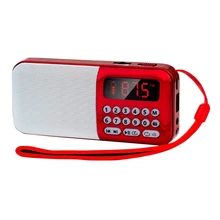 Y-508Fm цифровой радио плеер приемник динамик открытый портативный мини fm-приемник стерео музыкальный плеер-красный