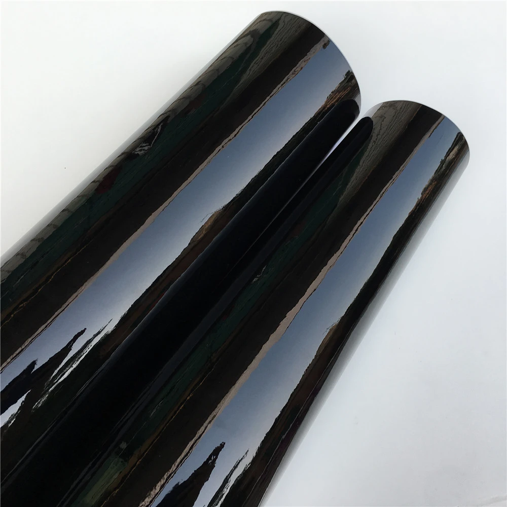 Высококачественная глянцевая черная виниловая пленка воздушно пузырьковая для