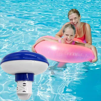 

Floating Chlorine And Bromine Tabs Dispenser Adjustable Pool Accessories Retractable Swimming Pool Drug Dispenser Pool Supply