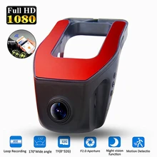 

Pro Hidden Dash Cam Car DVR Camera Wifi APP & English Voice prompts 1080P HD Night Vision G-sensor Dashcam Video Recorder