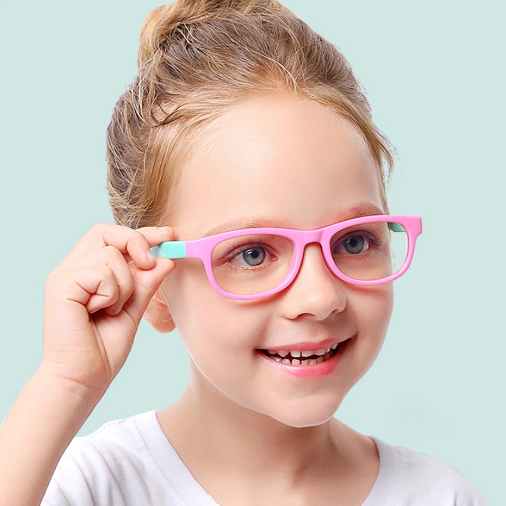 B815 Blue Light Glasses Kids Fashion Boy Girls Blocking Computer Clear